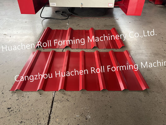 Máy chế biến cuộn tấm mái vòm trapezoidal hoàn toàn tự động cho các tấm mái kim loại