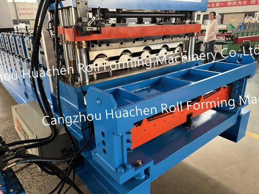 Máy cuộn tấm lót lợp, máy cuộn gạch mái hai lớp