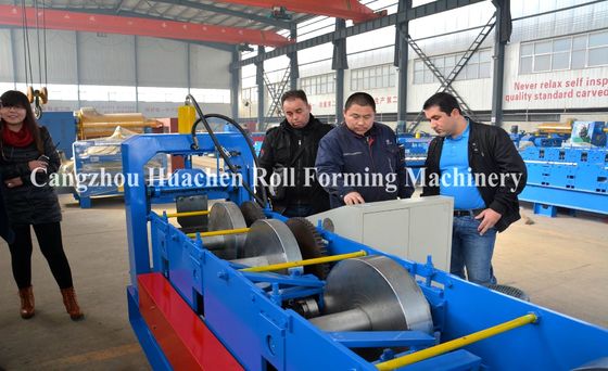 5'' Steel Rain Gutter Roll Forming Machine For Villa Roofing Spout