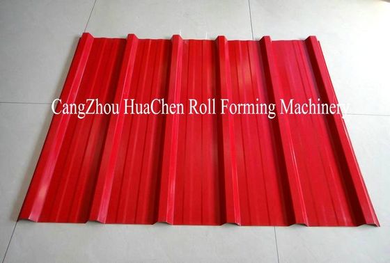 Máy cán tấm lợp mái hai lớp Siemens PLC với con lăn cứng Thép số 45