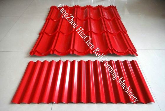 Máy tạo cuộn MetalSheet 0.3 - 0.8mm Tự động cắt thủy lực
