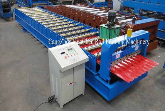 Mitsubishi PLC Metal Wall Panel Roll Forming Machine Yield Strength 550Mpa