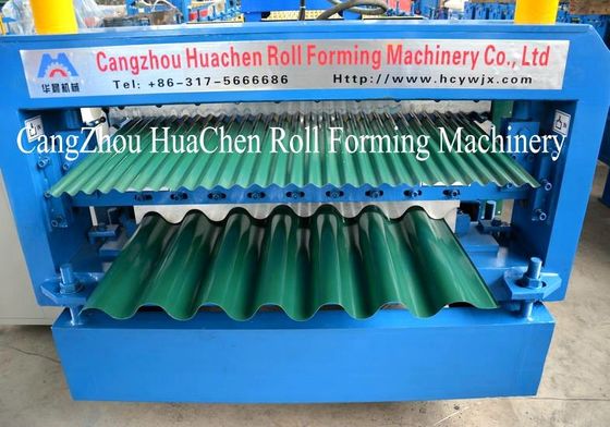 High Speed Metal Roof Roll Forming Machine Automatic Hydraulic Cutting