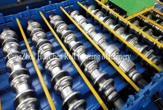 Mitsubishi PLC Corrugated Metal Roofing Sheet Roll Forming Machine Yield Strength 550Mpa