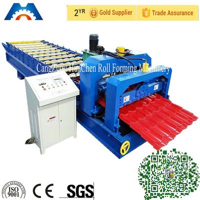 15m / Min Speed Roof Panel Roll Forming Machine 45 Forge Steel Material