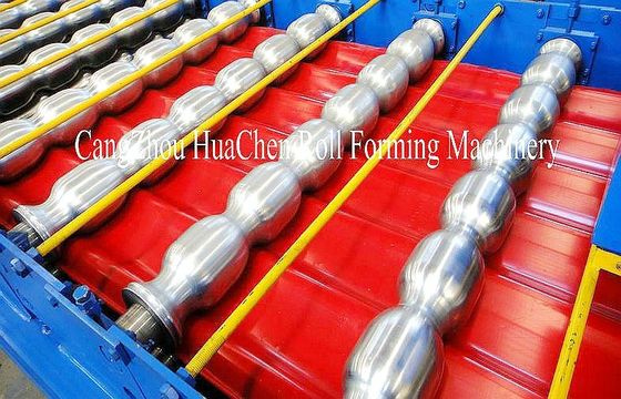 15m / Min Speed Roof Panel Roll Forming Machine 45 Forge Steel Material