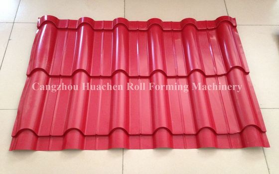 Roofing Glazed Tile Roll Forming Machine Light Weight High Strengt