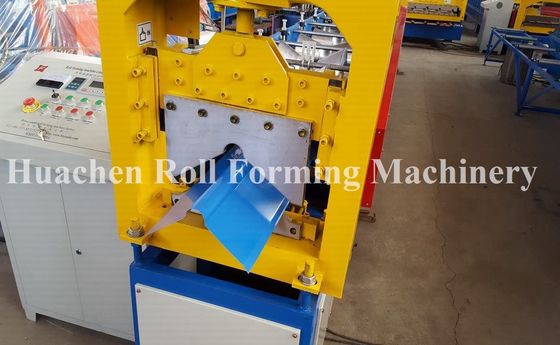 Plc Control 50hz Ridge Cap Sheet Metal Roll Former Machine With High Speed