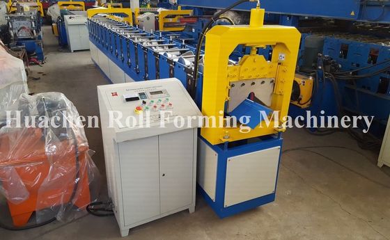 Plc Control 50hz Ridge Cap Sheet Metal Roll Former Machine With High Speed