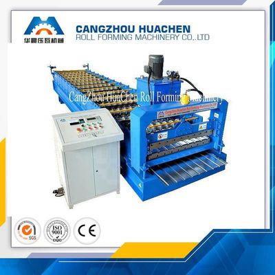 High Speed Aluminum Wall Panel Roll Forming Machine 0.2 - 0.6mm Material Thickness