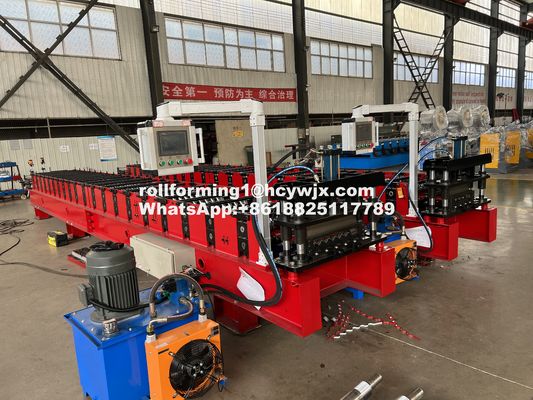 Tốc độ 15m / phút Máy làm tấm lợp lợp Omron Encoder Hiệu suất đáng tin cậy