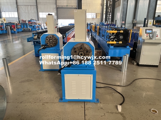 0.45-0.6mm Độ dày vật liệu Downspout Roll Forming Machine với động cơ 5.5kw