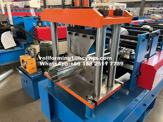PLC và máy biến đổi được điều khiển Gutter Roll Forming Machine để hỗ trợ trực tuyến