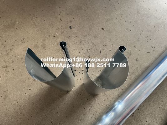 PLC và máy biến đổi được điều khiển Gutter Roll Forming Machine để hỗ trợ trực tuyến