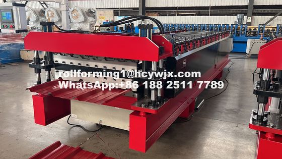 R Panel Double Layer Roof Roll Forming Machine Máy tạo hình bảng
