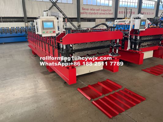 5.5KW AG Panel Double Layer Roll Forming Machine Máy tạo hình