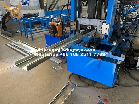 14-18 CZ Purlin Roll Forming Machine với điều khiển cắt chính xác