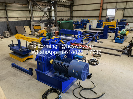 Đường cắt GI / PPGI với Recoiler 0.12-5m/min Độ dày vật liệu