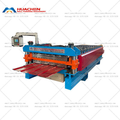 Philippines Often Used For Tile Type 5 Ribs And Mini Rib Double Layer Roll Forming Machine