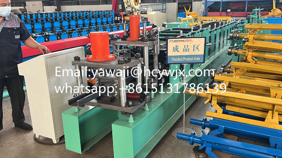 PLC Control C Purlin Roll Forming Machine với 14-18 trạm cuộn