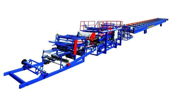 Ppgi liên tục Sandwich Panel Dòng Eps Sandwich Panel Making Machine