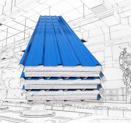 Dây chuyền sản xuất bảng điều khiển bánh sandwich tự động Eps với 6 hàng 3KW