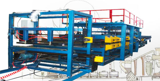 Bảng màu Sandwich Panel Making Machine Đối với Khoáng sản Wool Ban 28kw