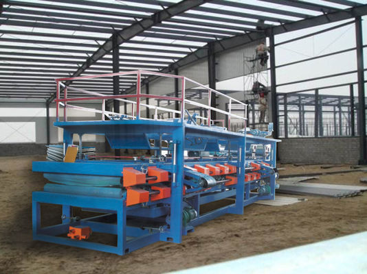 Bảng màu Sandwich Panel Making Machine Đối với Khoáng sản Wool Ban 28kw