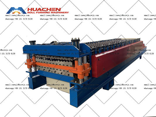 Máy chế biến cuộn gốm gốm hai lớp Trapezoidal cho sản xuất hồ sơ gốm kim loại