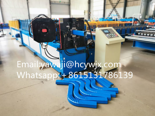 Roof Gutter Downspout Elbow Machine Rain Steel Downspout Roll Forming Machine với khuỷu tay
