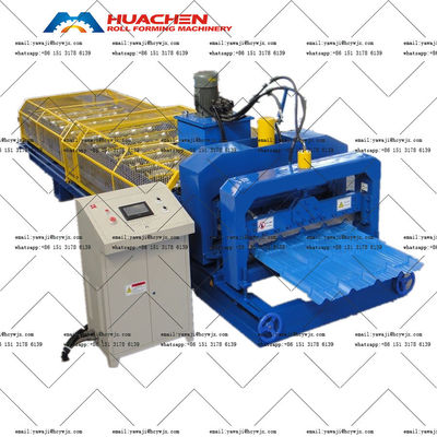 Máy chế tạo cuộn gạch mái kính màu trapezoidal bền với đường kính trục 70mm