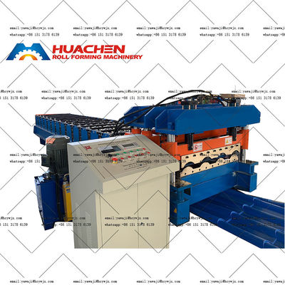 0.3-0.6mm Độ dày vật liệu tường mái ván gốm hình cuộn máy với đường kính trục 70mm