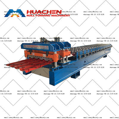 Máy sản xuất dây chuyền chạy dây chuyền tấm gạch thủy tinh Roll Forming với 18 trạm cuộn
