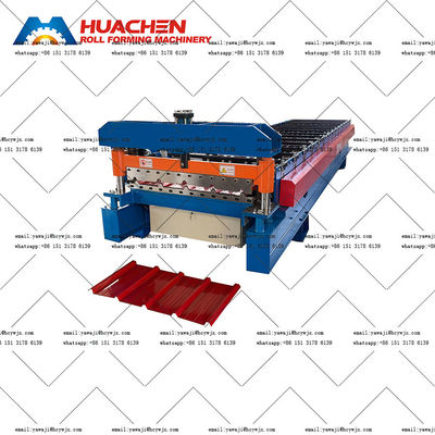 Máy chế tạo cuộn mái nhà có thể tùy chỉnh với đường kính trục 70mm và điện áp 380v 50Hz 3phase