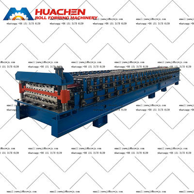 1250mm Material Width Double Deck Roll Forming Machine với 380v 50Hz 3 pha Hệ thống điện