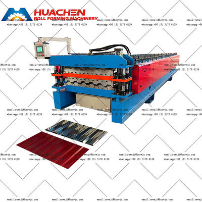 1250mm Material Width Double Deck Roll Forming Machine với tốc độ 15m / min được sản xuất