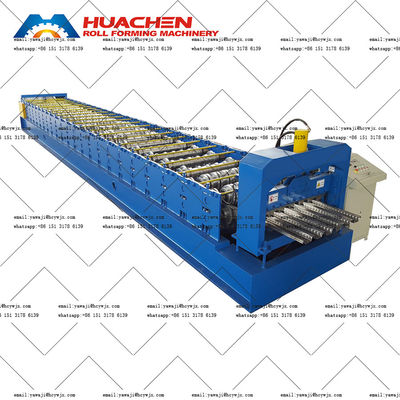 Scaffold Walk Board Steel Floor Deck Roll Forming Machine Foot Panel Sheet Scaffolding Plank Making Machine Máy chế tạo bàn chân