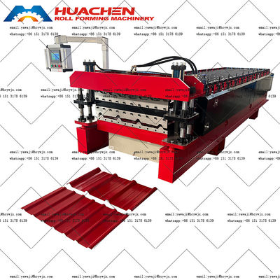 915mm Roman Glass Tile Double Layer Roll Forming Machine Máy tạo hình