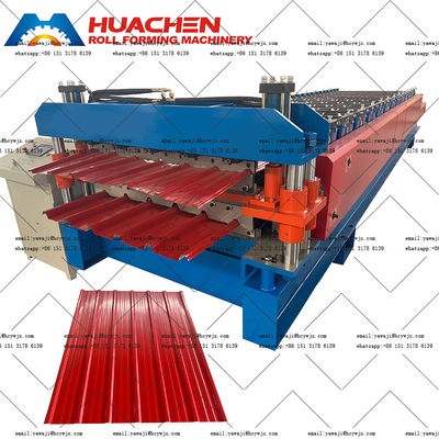 mái nhà 1250mm Máy tạo cuộn lớp hai 380v