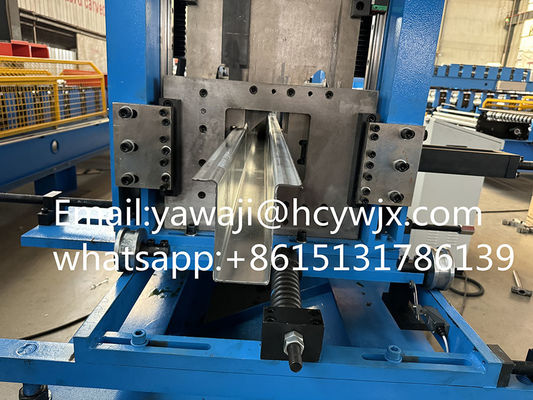 Máy cắt thủy lực thép kẽm OMEGA Purlin Roll Forming với CE