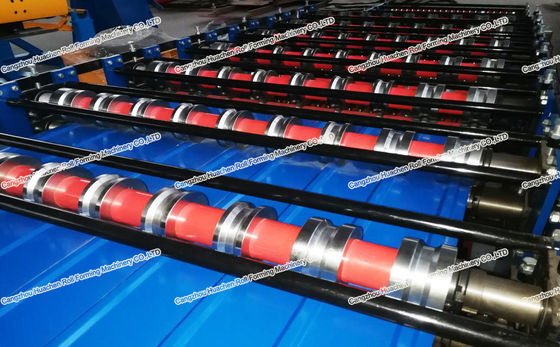 Máy cán định hình tấm kim loại hai lớp màu 1250mm