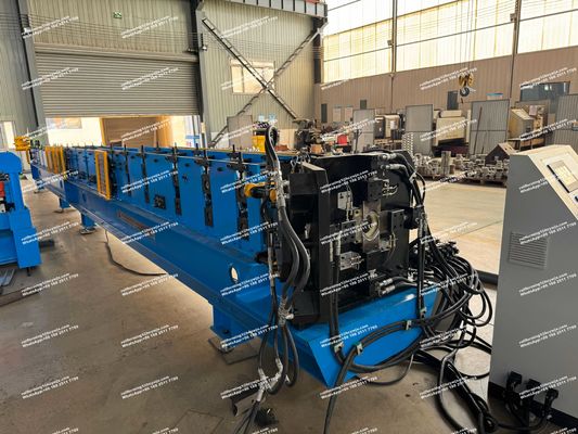 Rainpout Downspout Roll Forming Machine cắt thủy lực 100mm hoặc đường kính tùy chỉnh