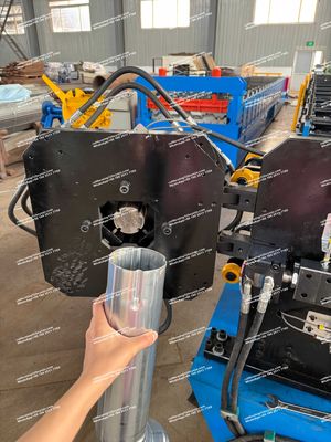 Máy chế biến cuộn ống 100mm Round Downspout Máy cắt thủy lực