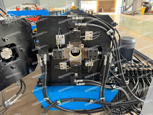 Máy chế biến cuộn ống 100mm Round Downspout Máy cắt thủy lực