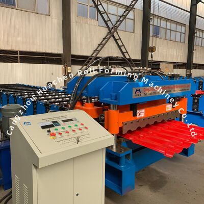 4m / phút Tốc độ 13 Trạm cuộn Thép Đĩa kính Roll Forming Machine với 45 # Thép quenching và Plating