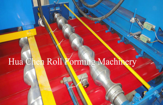Loại La Mã Loại phổ biến Glazed Tile Roll Forming Machine / Cold Roll Forming Machine