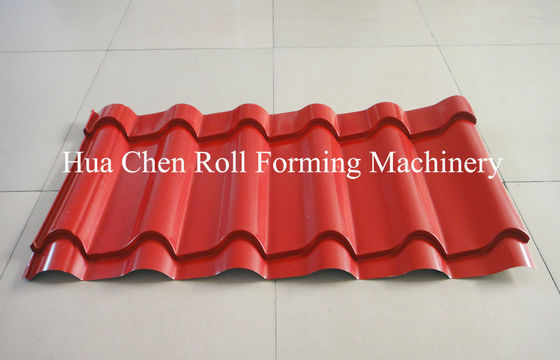 Loại La Mã Loại phổ biến Glazed Tile Roll Forming Machine / Cold Roll Forming Machine