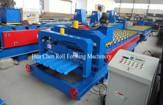 45 # Thép mái lợp Glazed Tile Roll Forming Machine Với Chrome Plated