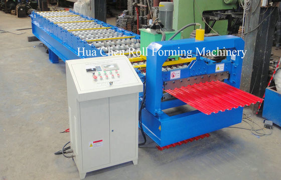 3kw Color Steel Plate Rolling Shutter Machine 18rows PLC Control