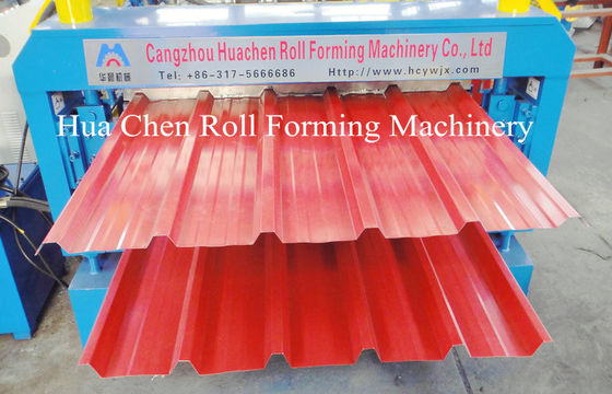 Tốc độ tạo hình 8-12m / phút Máy tạo hình mái hai lớp Đường kính trục 76mm